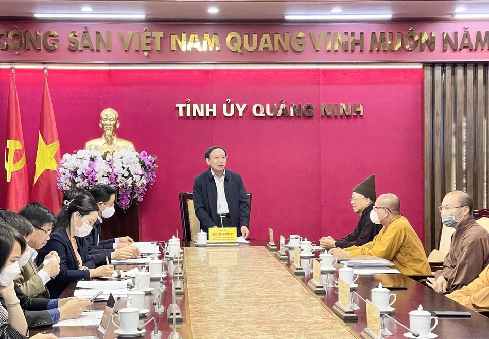 Ông Nguyễn Xuân Kỳ, Bí thư Tỉnh ủy phát biểu và thống nhất về kế hoạch cũng như đề án nhân sự Ban Trị sự Phật giáo tỉnh Quảng Ninh nhiệm kỳ mới 2022-2027 Ông Nguyễn Xuân Kỳ, Bí thư Tỉnh ủy phát biểu và thống nhất về kế hoạch cũng như đề án nhân sự Ban Trị sự Phật giáo tỉnh Quảng Ninh nhiệm kỳ mới 2022-2027