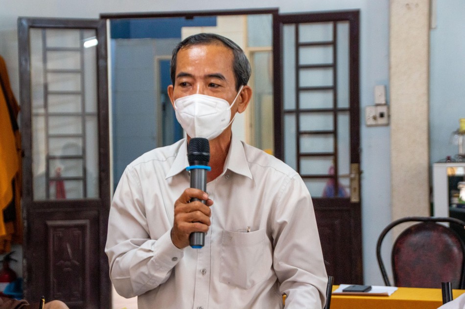 Ông Trương Văn Trung phát biểu Ông Trương Văn Trung phát biểu
