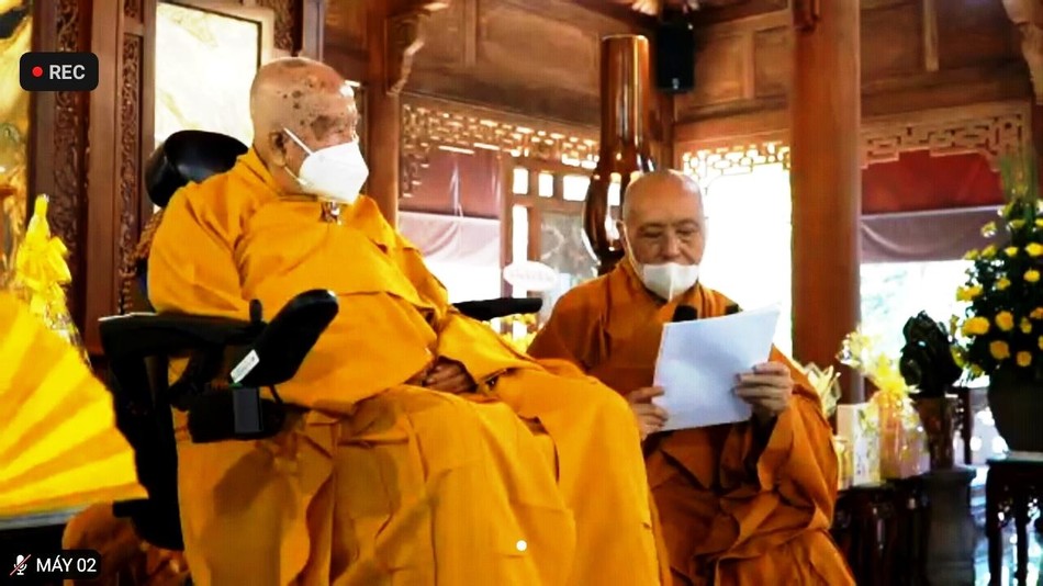Hòa thượng Thích Nhật Quang trùng tuyên lời giáo huấn của tôn sư