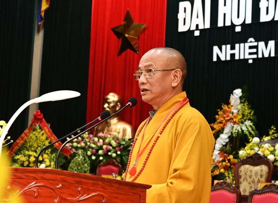 Hòa thượng Thích Quảng Hà phát biểu khai mạc Hòa thượng Thích Quảng Hà phát biểu khai mạc