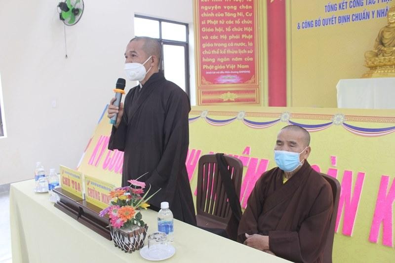 Đại đức Thích Hạnh Thông phát biểu Đại đức Thích Hạnh Thông phát biểu