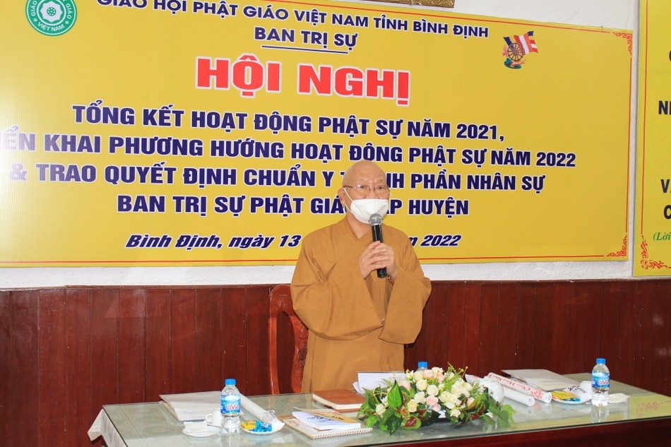 Hòa thượng Thích Nguyên Phước phát biểu tổng kết hội nghị Hòa thượng Thích Nguyên Phước phát biểu tổng kết hội nghị