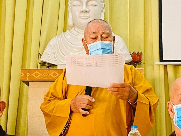 Hòa thượng Thích Huệ Minh đã thông qua danh sách nhân sự dự kiến tham gia vào Ban Chứng minh và Ban Trị sự GHPGVN tỉnh Tiền Giang lần thứ X, nhiệm kỳ 2022-2027