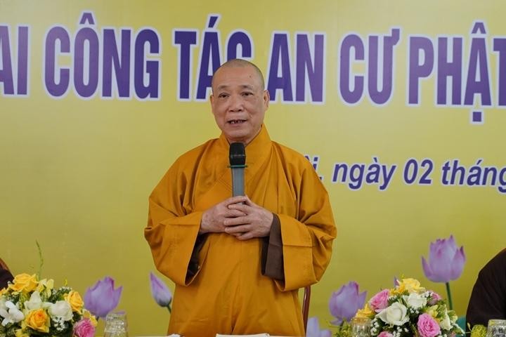 Hòa thượng Thích Bảo Nghiêm phát biểu tại phiên họp