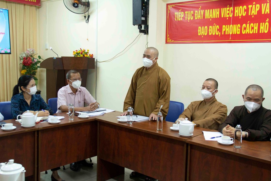 Thượng tọa Thích Tâm Chơn phát biểu - Ảnh: Vũ Nguyễn Thượng tọa Thích Tâm Chơn phát biểu - Ảnh: Vũ Nguyễn
