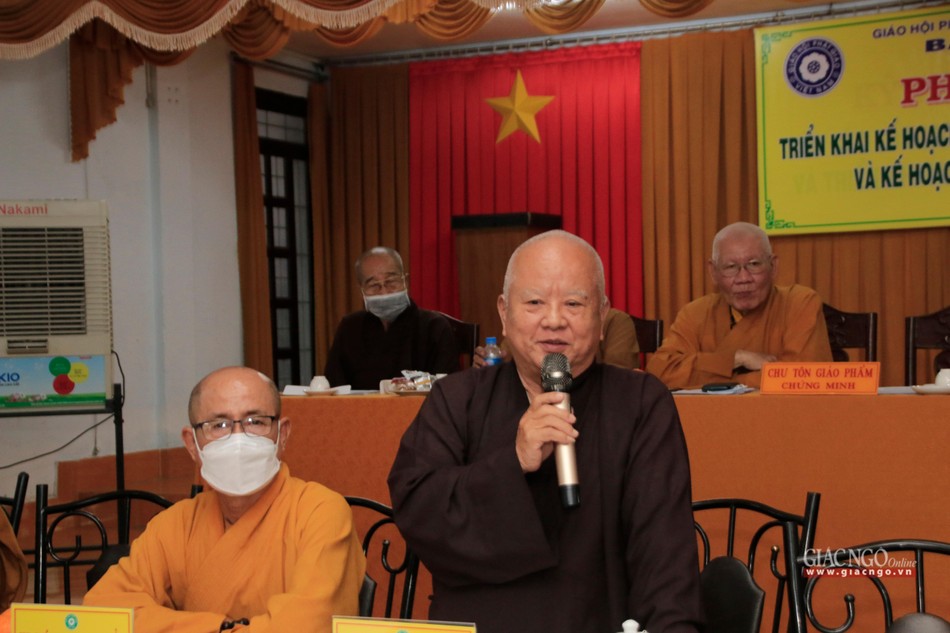 Hòa thượng Thích Thiện Minh phát biểu khai mạc