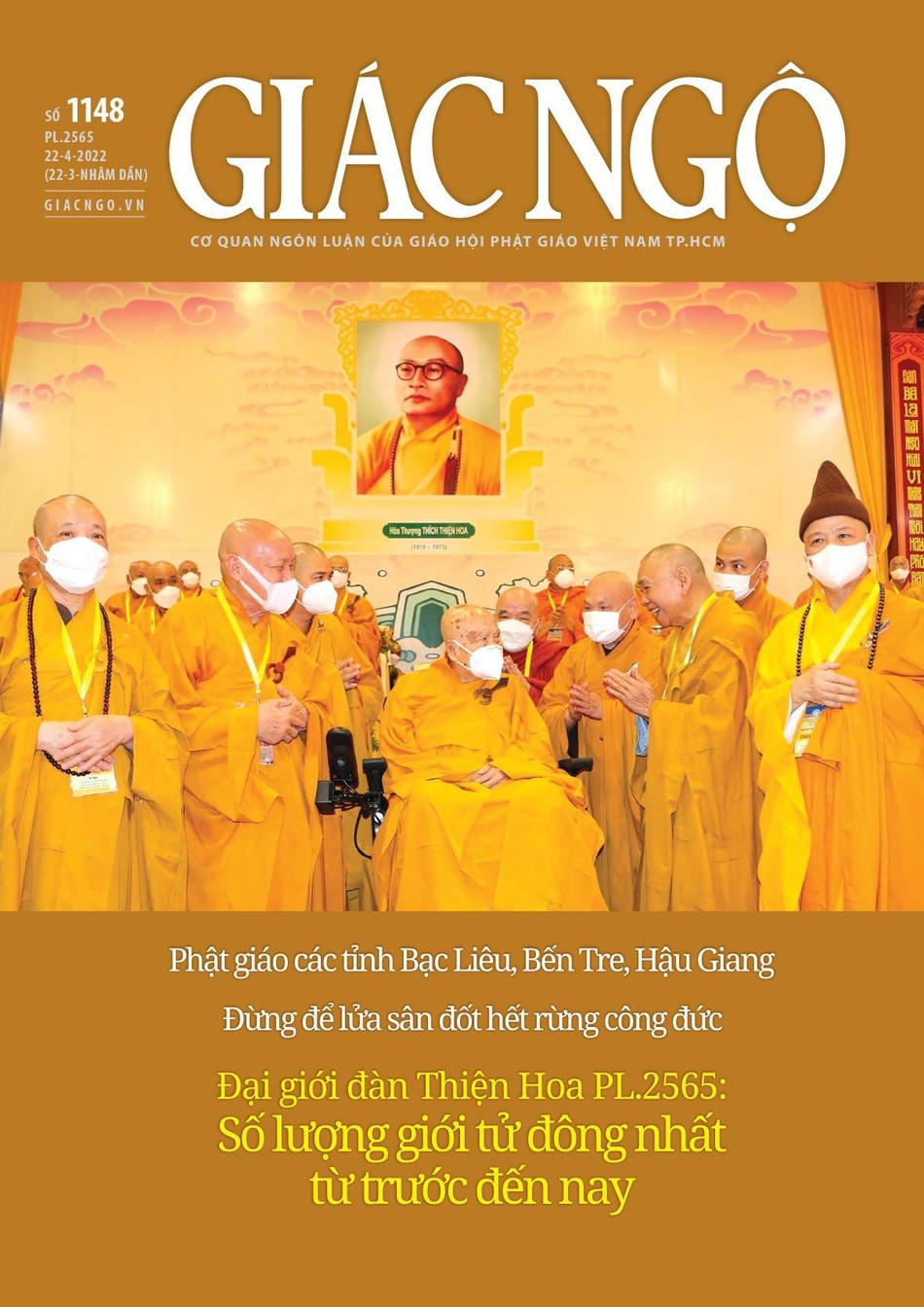 Bìa 1 báo Giác Ngộ số 1148 - Mỹ thuật: Tống Viết Diễn Bìa 1 báo Giác Ngộ số 1148 - Mỹ thuật: Tống Viết Diễn