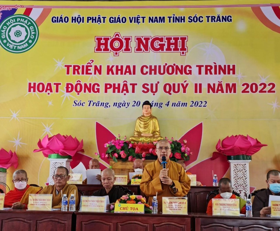 Hòa thượng Thích Minh Hạnh phát biểu khai mạc