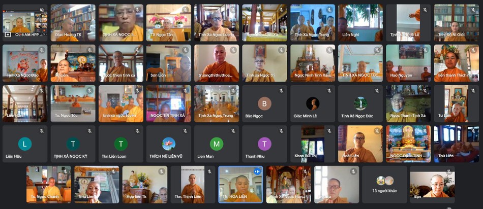 Khóa tu “Sống chung tu học” lần thứ 14 do chư Ni Giáo đoàn III - Hệ phái Khất sĩ tổ chức với hình thức trực tuyến Khóa tu “Sống chung tu học” lần thứ 14 do chư Ni Giáo đoàn III - Hệ phái Khất sĩ tổ chức với hình thức trực tuyến