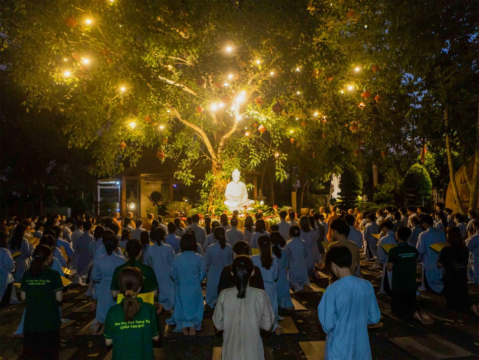 Tụng kinh dưới cội bồ-đề Tụng kinh dưới cội bồ-đề