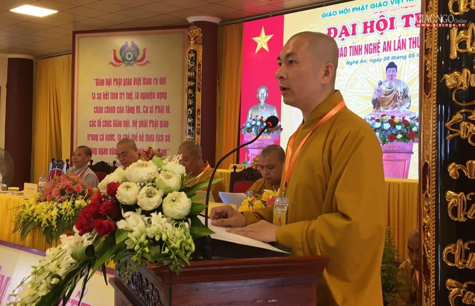 Đại đức Thích Tâm Thành, Chánh Thư ký Ban Trị sự Phật giáo tỉnh thông qua báo cáo Phật sự nhiệm kỳ 2017-2022 Đại đức Thích Tâm Thành, Chánh Thư ký Ban Trị sự Phật giáo tỉnh thông qua báo cáo Phật sự nhiệm kỳ 2017-2022