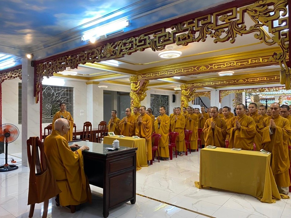 Chư hành giả Tăng tại hạ trường chùa Hưng Phước