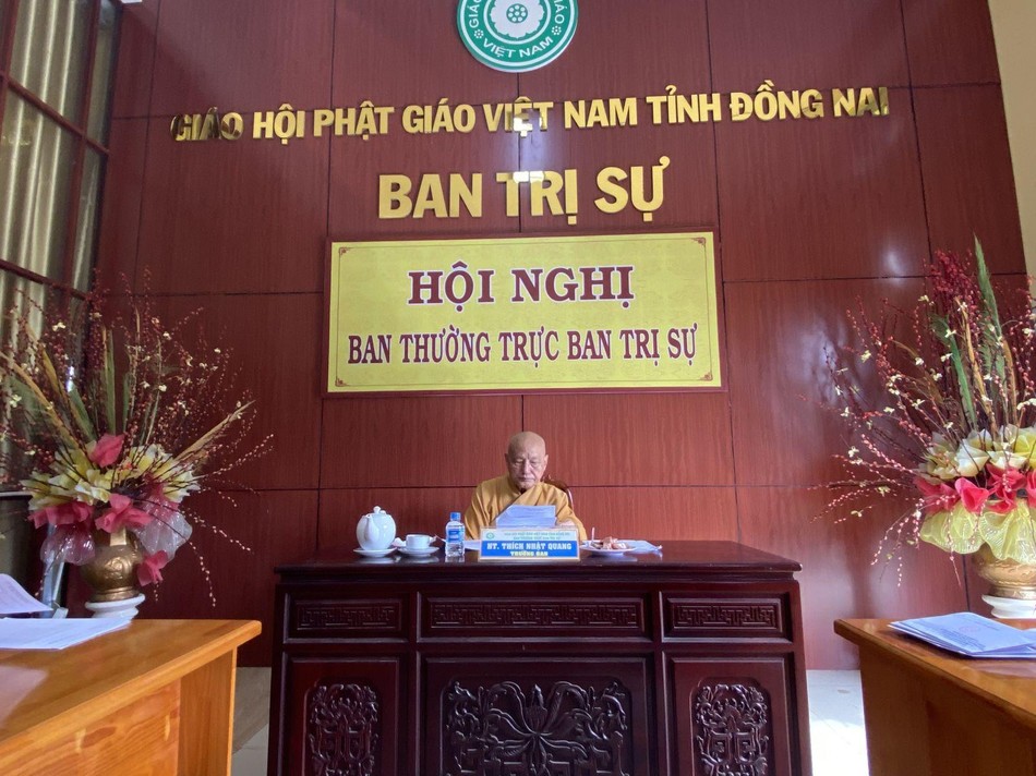 Hòa thượng Thích Nhật Quang chủ trì hội nghị Hòa thượng Thích Nhật Quang chủ trì hội nghị