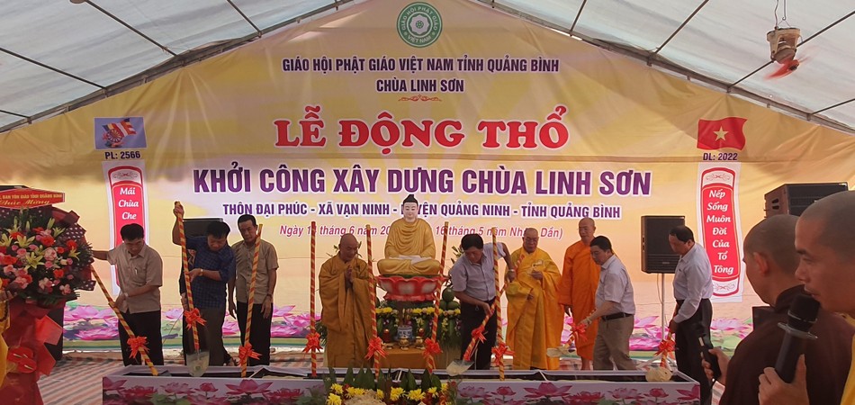 Chính thức động thổ khởi công xây dựng chùa Linh Sơn Chính thức động thổ khởi công xây dựng chùa Linh Sơn