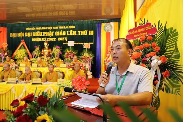 Ông Nguyễn Sỹ Cảnh, Phó Chủ tịch Hội đồng Nhân dân tỉnh Lai Châu phát biểu Ông Nguyễn Sỹ Cảnh, Phó Chủ tịch Hội đồng Nhân dân tỉnh Lai Châu phát biểu