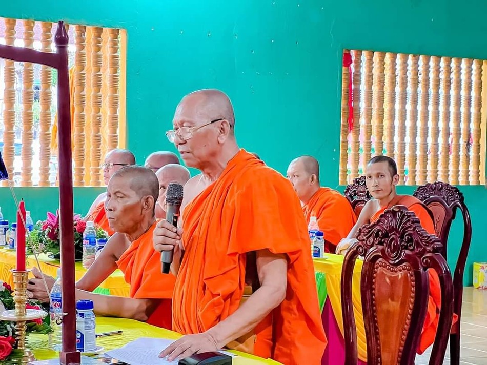 Hòa thượng Thạch Sok Xane phát biểu Hòa thượng Thạch Sok Xane phát biểu