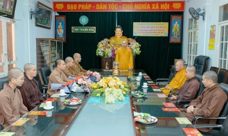 Thượng tọa Thích Tâm Đức phát biểu