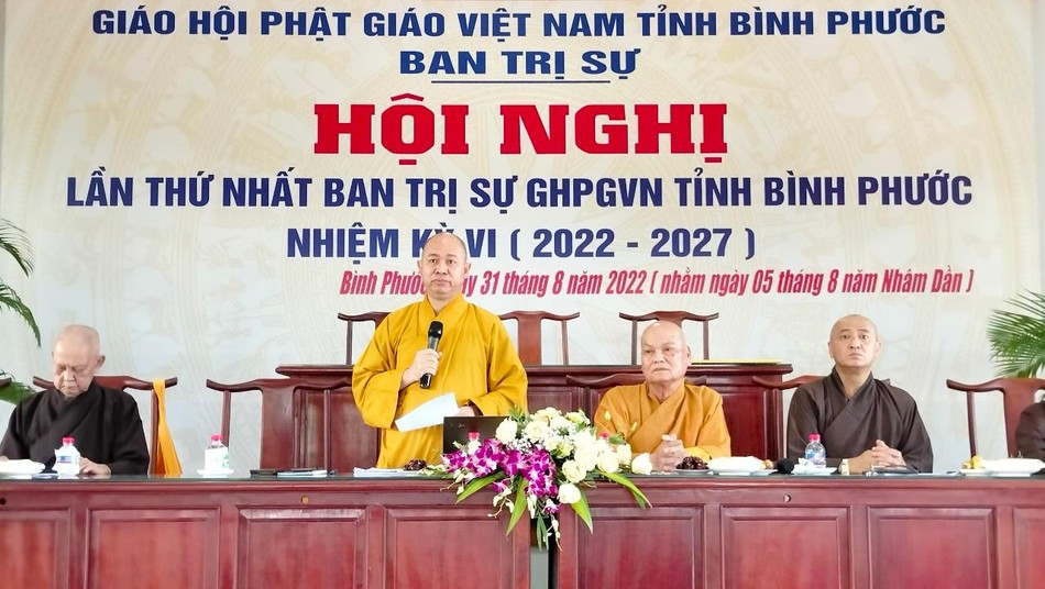 Thượng tọa Thích Đức Thiện phát biểu Thượng tọa Thích Đức Thiện phát biểu