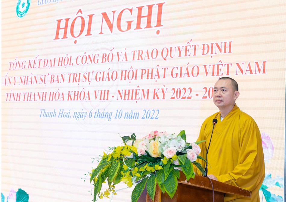 Thượng tọa Thích Tâm Đức ban đạo từ Thượng tọa Thích Tâm Đức ban đạo từ