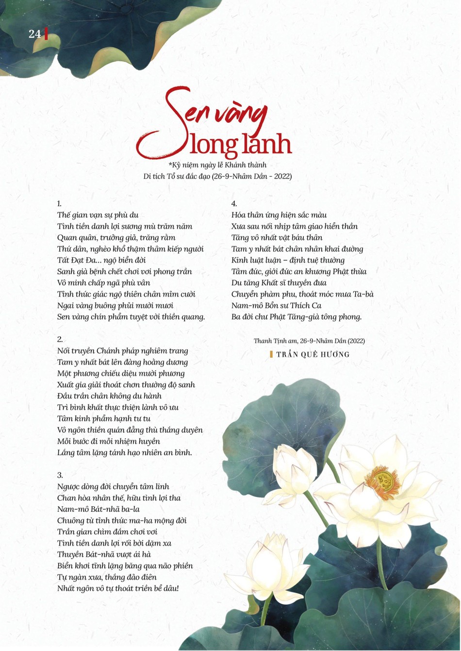 Bài trên Báo Giác Ngộ số 1173 - Thiết kế: Phòng Mỹ thuật BGN/Tống Viết Diễn Bài trên Báo Giác Ngộ số 1173 - Thiết kế: Phòng Mỹ thuật BGN/Tống Viết Diễn