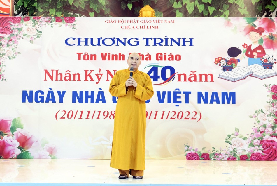 Đại đức Thích Tuệ Minh phát biểu - Ảnh: T.T.M Đại đức Thích Tuệ Minh phát biểu - Ảnh: T.T.M