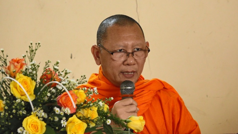 Thượng tọa Thạch Rây phát biểu khai mạc Thượng tọa Thạch Rây phát biểu khai mạc