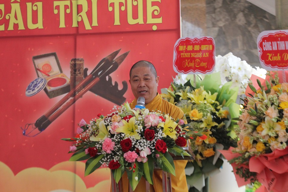 Hòa thượng Thích Thọ Lạc phát biểu khai mạc