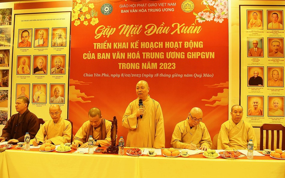 Hòa thượng Thích Thọ Lạc phát biểu - Ảnh: Văn Quảng Tâm Hòa thượng Thích Thọ Lạc phát biểu - Ảnh: Văn Quảng Tâm