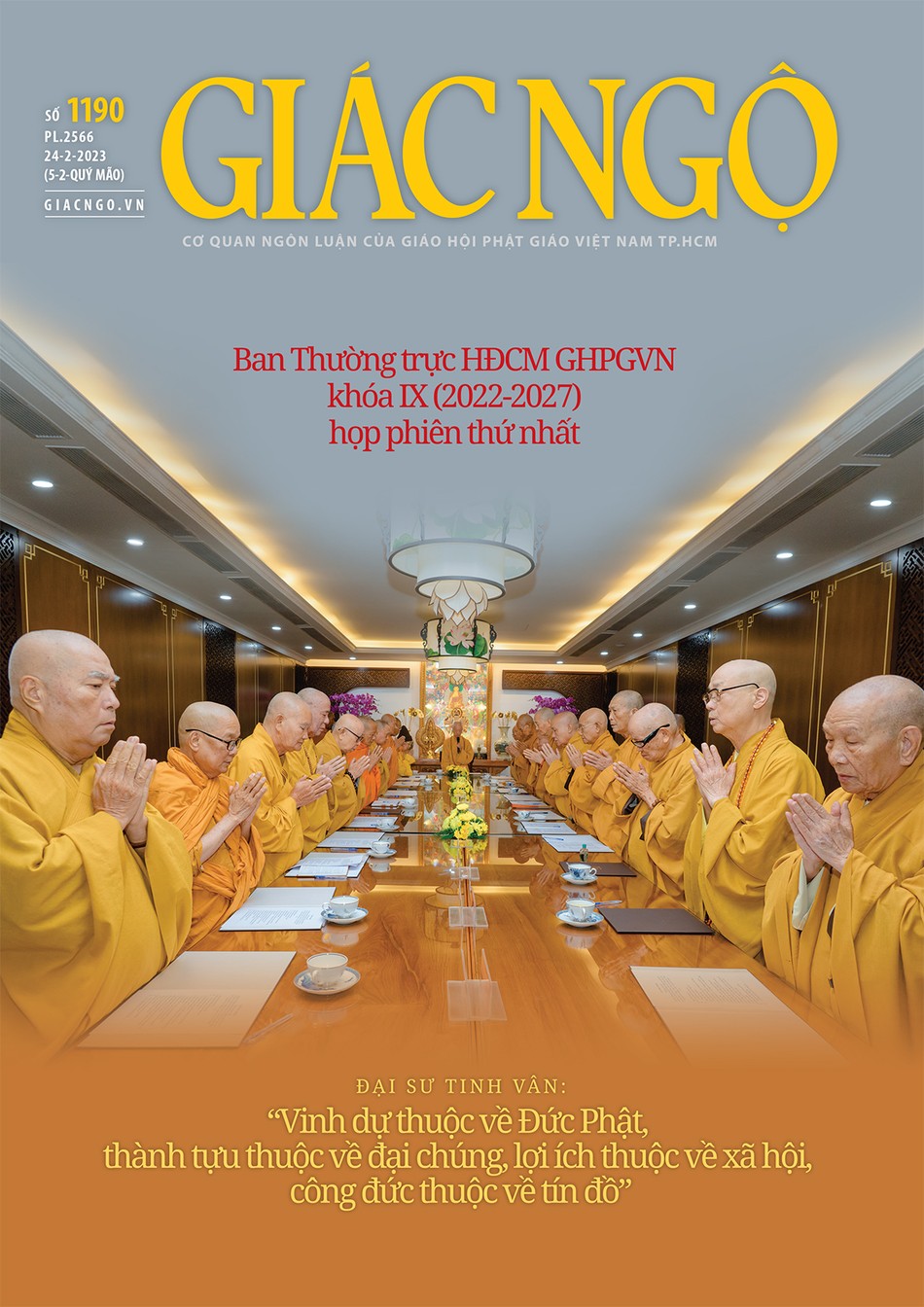 Bìa báo Giác Ngộ số 1190 - Mỹ thuật: Tống Viết Diễn