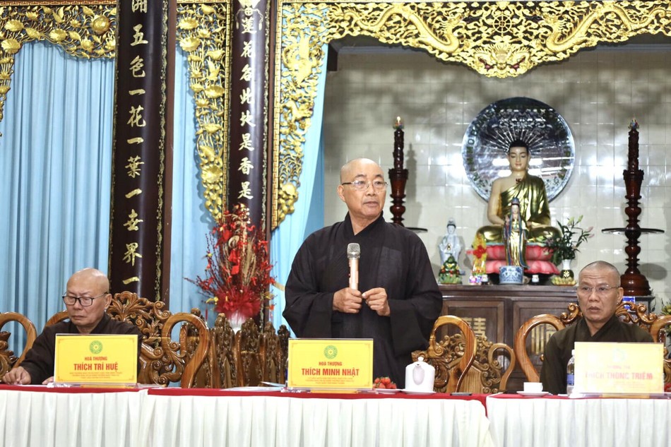 Hòa thượng Thích Minh Nhật phát biểu khai mạc Hòa thượng Thích Minh Nhật phát biểu khai mạc