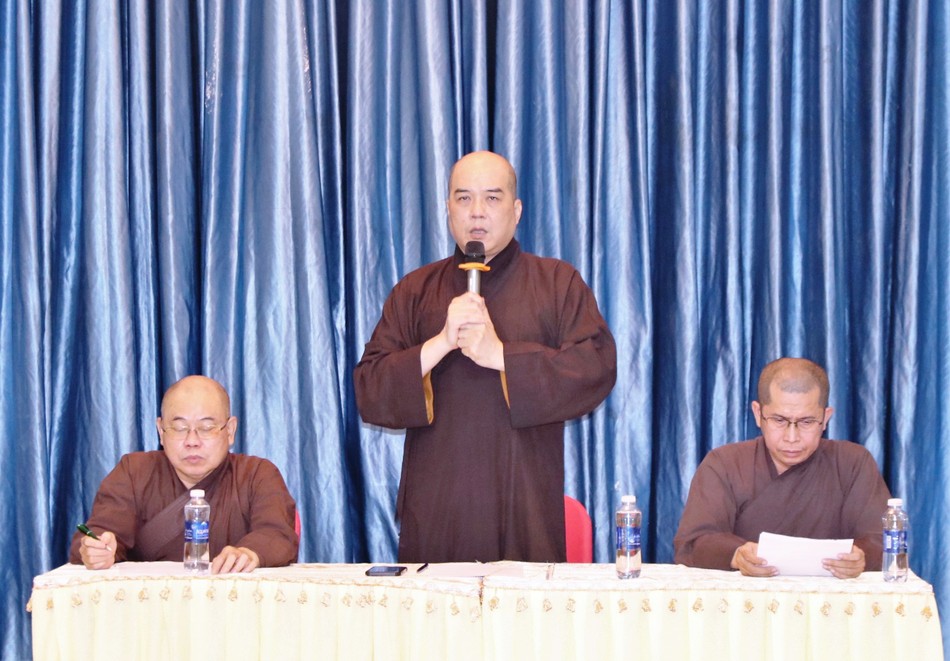 Thượng tọa Thích Truyền Cường phát biểu khai mạc Thượng tọa Thích Truyền Cường phát biểu khai mạc