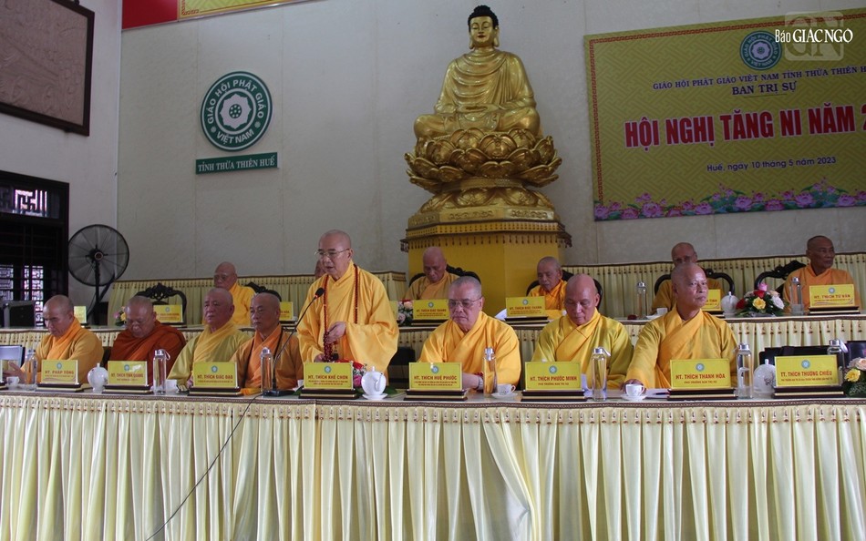 Hòa thượng Thích Khế Chơn phát biểu