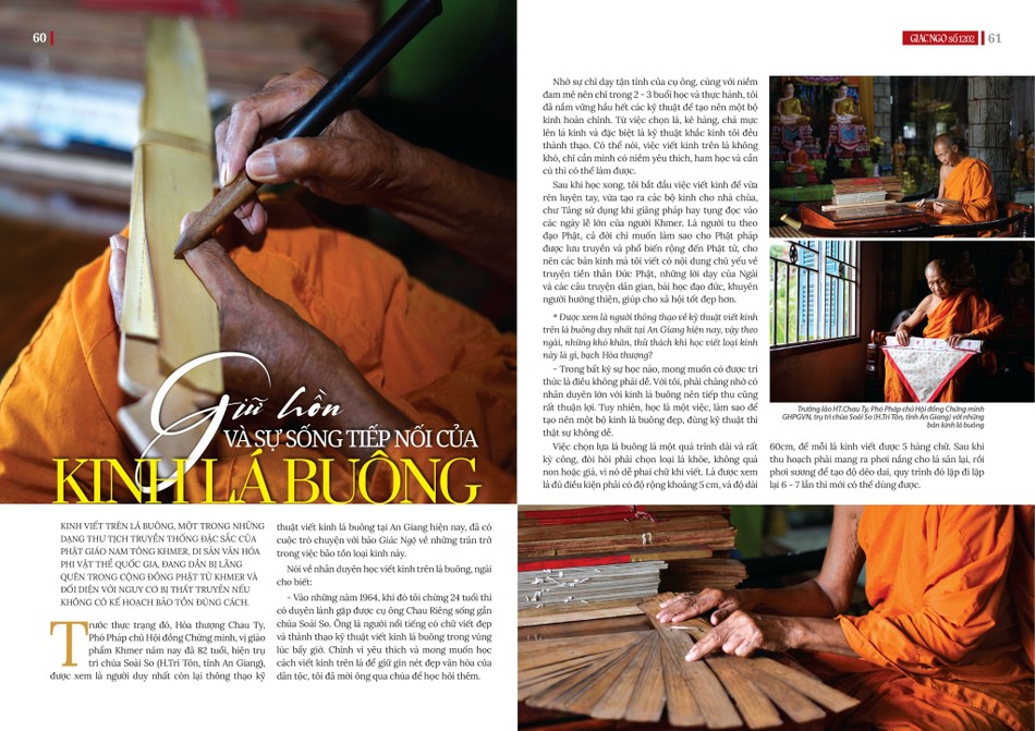 Bài trên Báo Giác Ngộ số 1202 - Thiết kế: Phòng Mỹ thuật BGN/Tống Viết Diễn