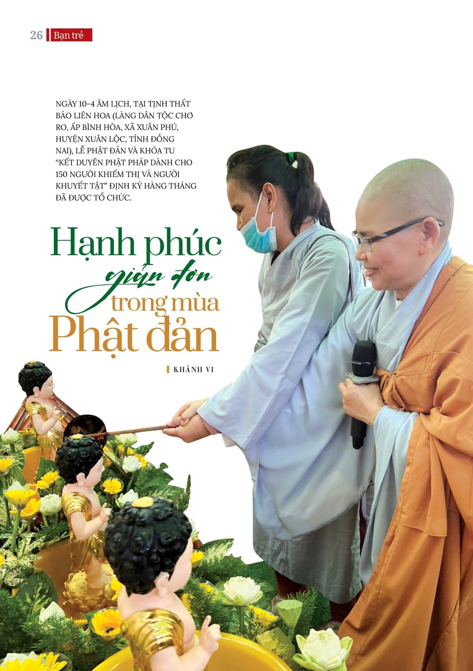 Bài trên Báo Giác Ngộ số 1205 - Thiết kế: Phòng Mỹ thuật BGN/Tống Viết Diễn