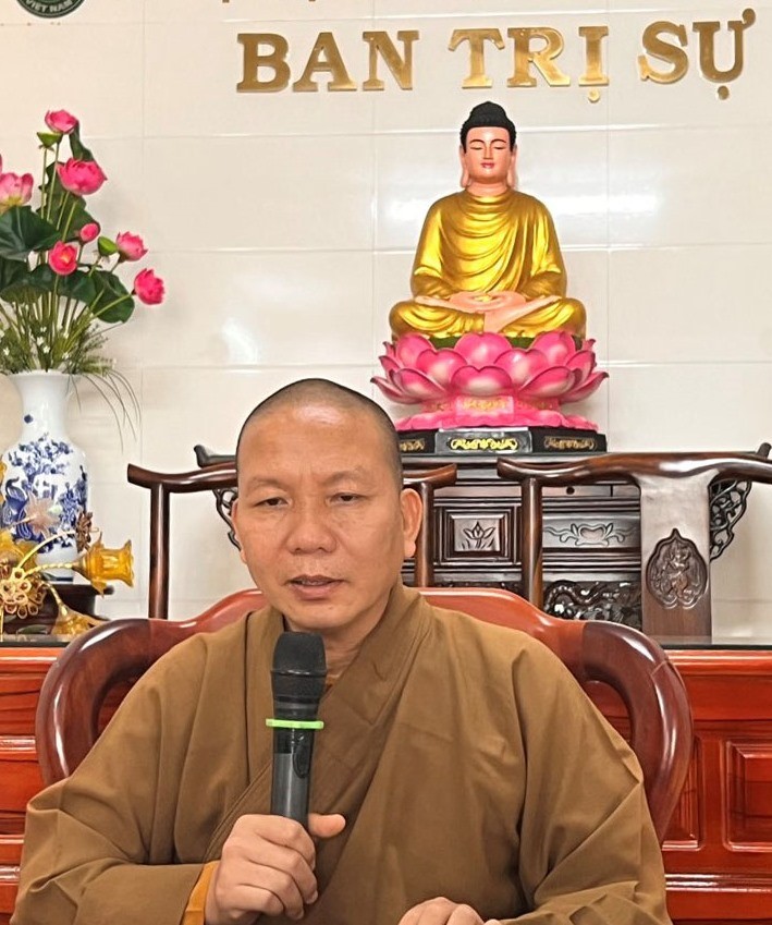 Thượng tọa Thích Quảng Giác đúc kết buổi họp Thượng tọa Thích Quảng Giác đúc kết buổi họp