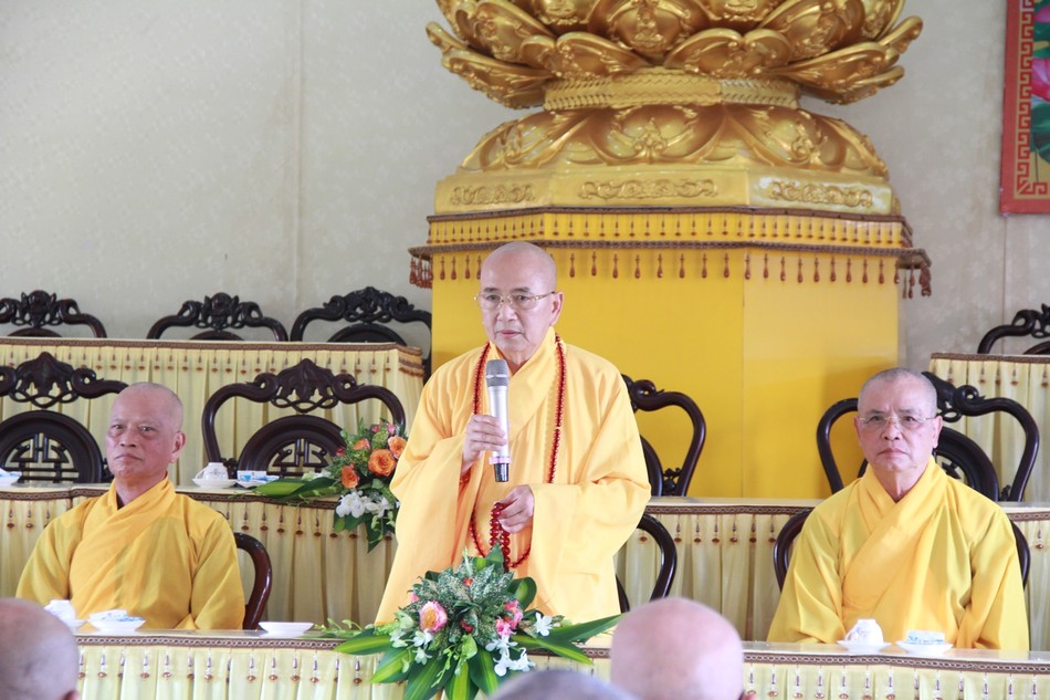 Hòa thượng Thích Khế Chơn, Trưởng ban Tổ chức phát biểu khai mạc