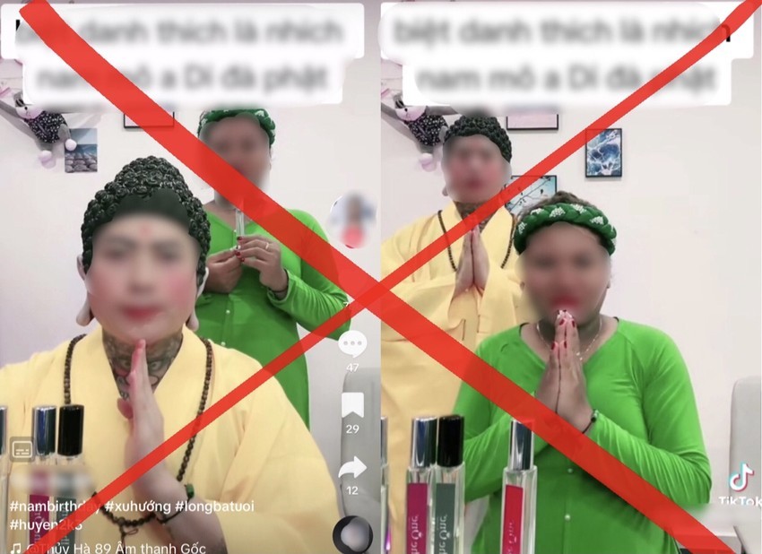 TikToker NB giả Phật tổ livestream bán hàng trên TikTok khiến dân mạng phản ứng - Ảnh: Thảo Hiền TikToker NB giả Phật tổ livestream bán hàng trên TikTok khiến dân mạng phản ứng - Ảnh: Thảo Hiền