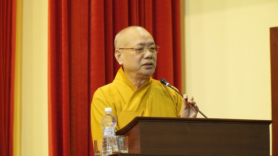 Hòa thượng Thích Thanh Đạt phát biểu tri ân Hòa thượng Thích Thanh Đạt phát biểu tri ân