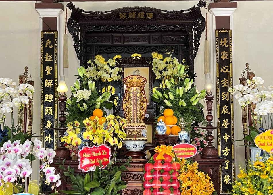 Tổ đường - nơi tôn trí di ảnh và long vị Hòa thượng Thích Như Khương Tổ đường - nơi tôn trí di ảnh và long vị Hòa thượng Thích Như Khương