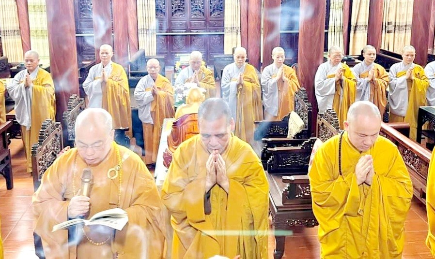 Lễ Tự tứ tại trường hạ chùa Hồng Ân (H.Nho Quan)