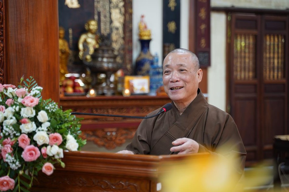 Hòa thượng Thích Bảo Nghiêm phát biểu