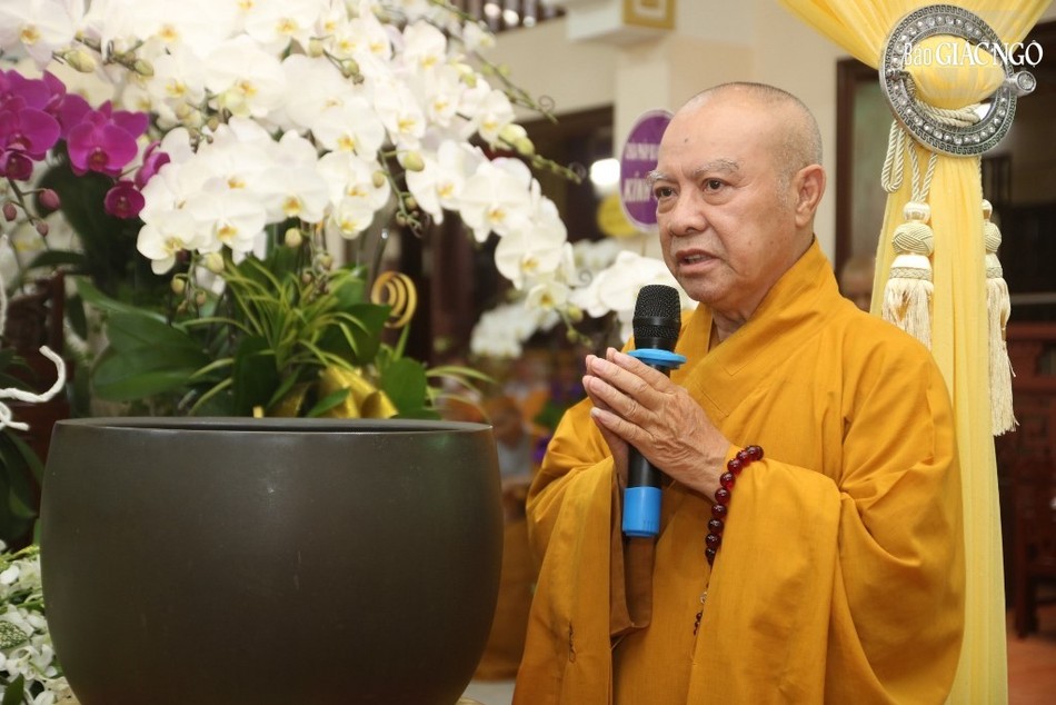 Hòa thượng Thích Nhựt Hỷ, Phó Trưởng ban Trị sự GHPGVN TP.HCM, Phó Thường trực Ban Trị sự Phật giáo Q.Bình Tân cảm tạ