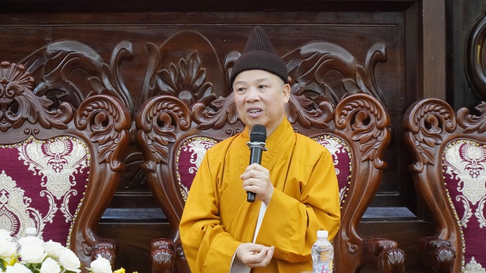 Hòa thượng Thích Thanh Quyết phát biểu