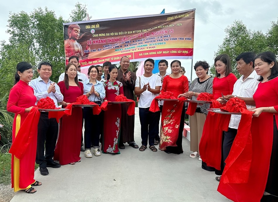 Khánh thành và đưa vào sử dụng cầu giao thông nông thôn tại xã Định An, H.Trà Cú, Trà Vinh Khánh thành và đưa vào sử dụng cầu giao thông nông thôn tại xã Định An, H.Trà Cú, Trà Vinh