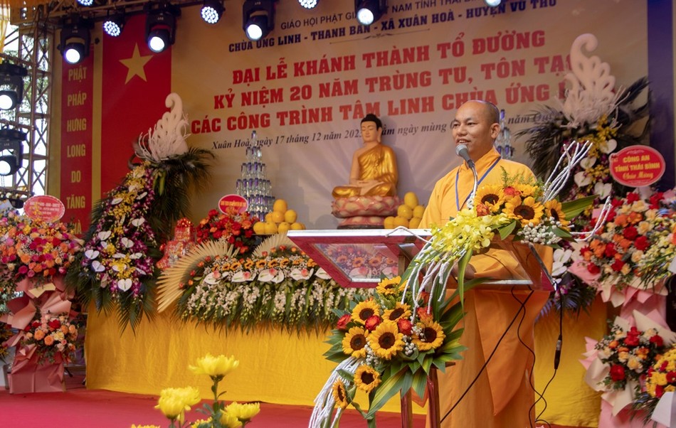 Đại đức Thích Thanh Quang phát biểu Đại đức Thích Thanh Quang phát biểu