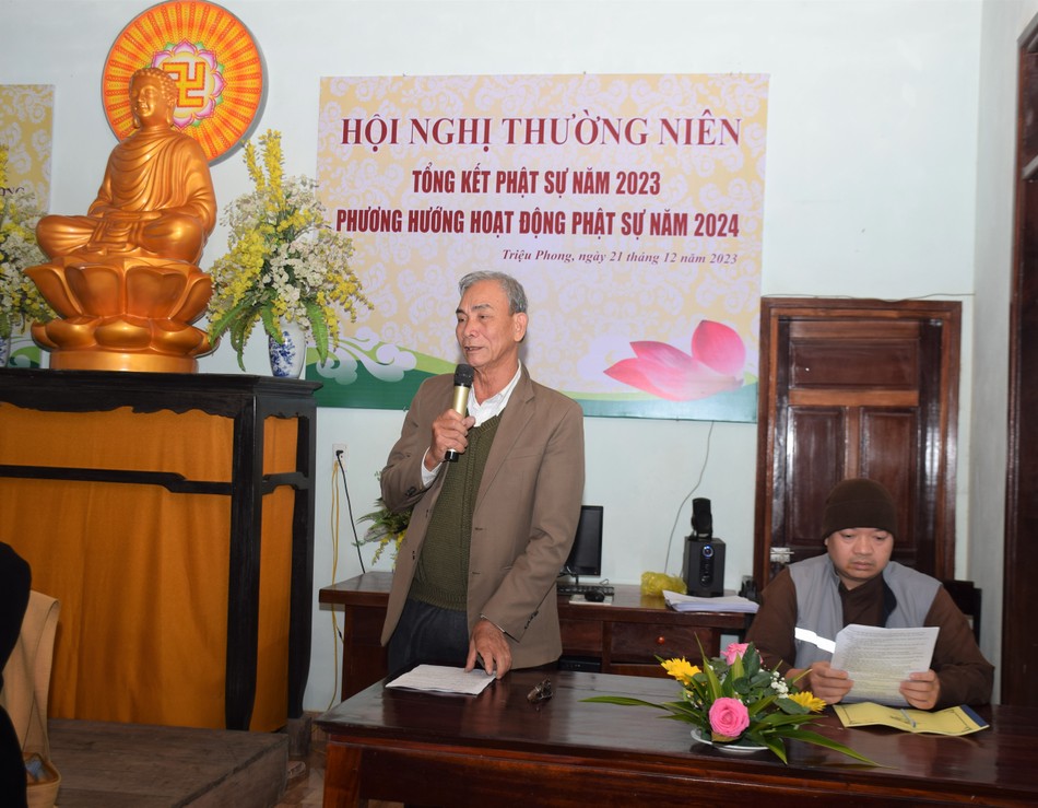 Phật tử Tâm Ninh - Hoàng Công Hiền báo cáo hoạt động Phật sự năm 2023 Phật tử Tâm Ninh - Hoàng Công Hiền báo cáo hoạt động Phật sự năm 2023
