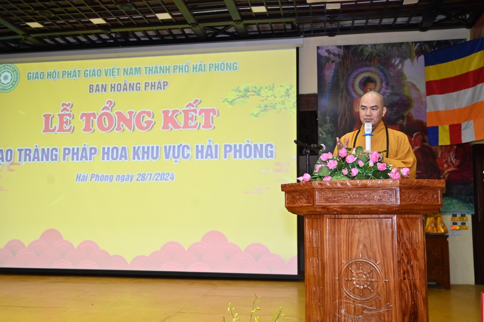 Đại đức Thích Quảng Nghĩa phát biểu đúc kết