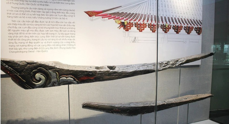 Tay rui gỗ trên kiến trúc cung điện thời Lê sơ Tay rui gỗ trên kiến trúc cung điện thời Lê sơ