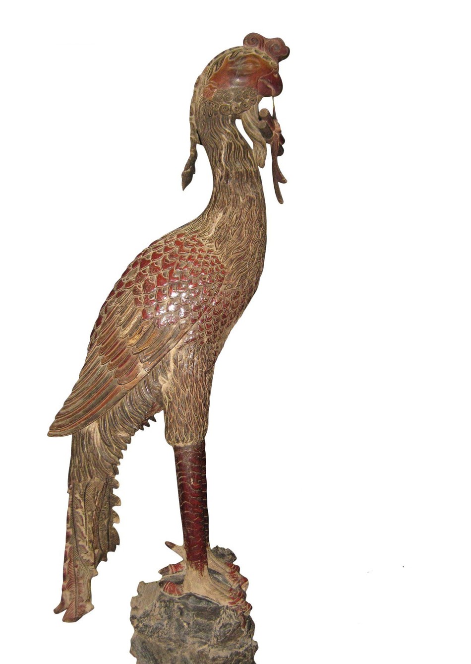 Tượng chim hạc ở chùa Thầy (Hà Nội), nửa đầu thế kỷ XIX - Ảnh: C.M.K