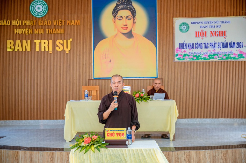 Đại đức Thích Hạnh Thông phát biểu khai mạc